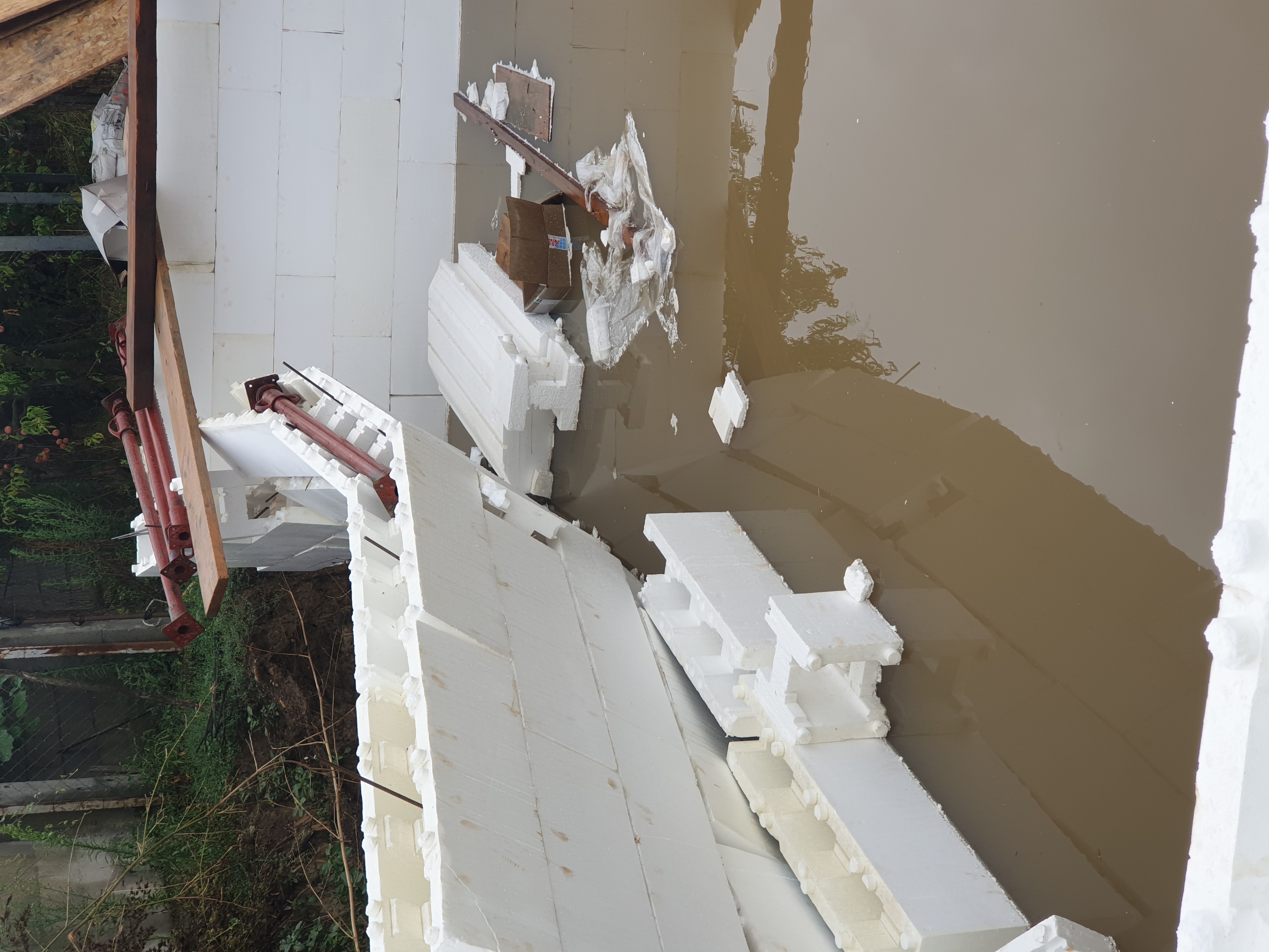 murs de piscine non stabilisés